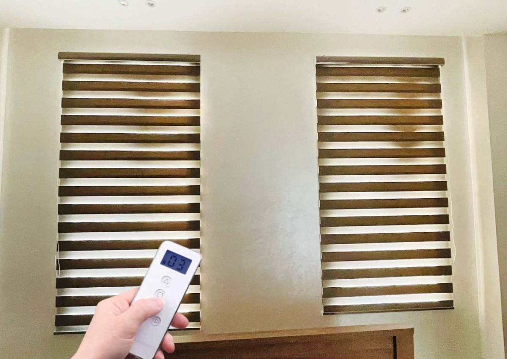 Motorized Zebra Blinds