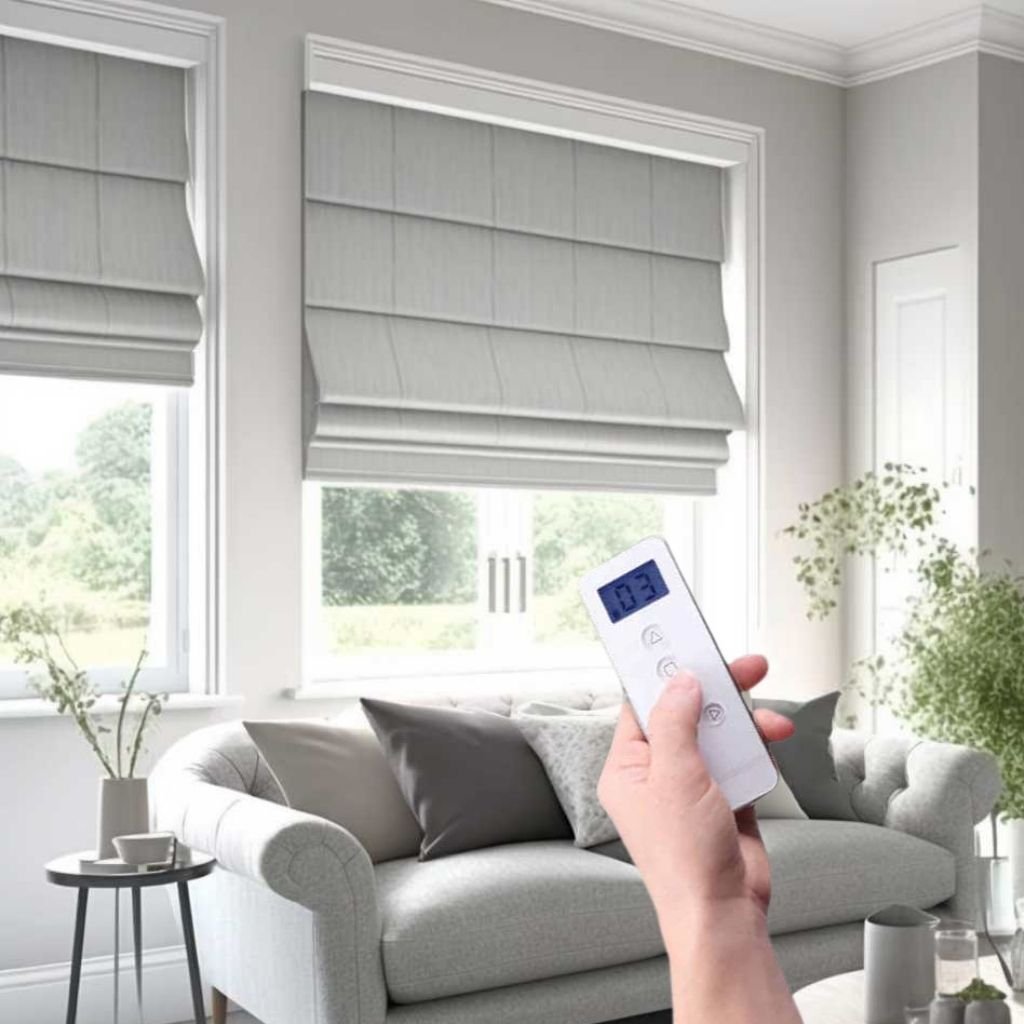 Motorized Roman Blinds